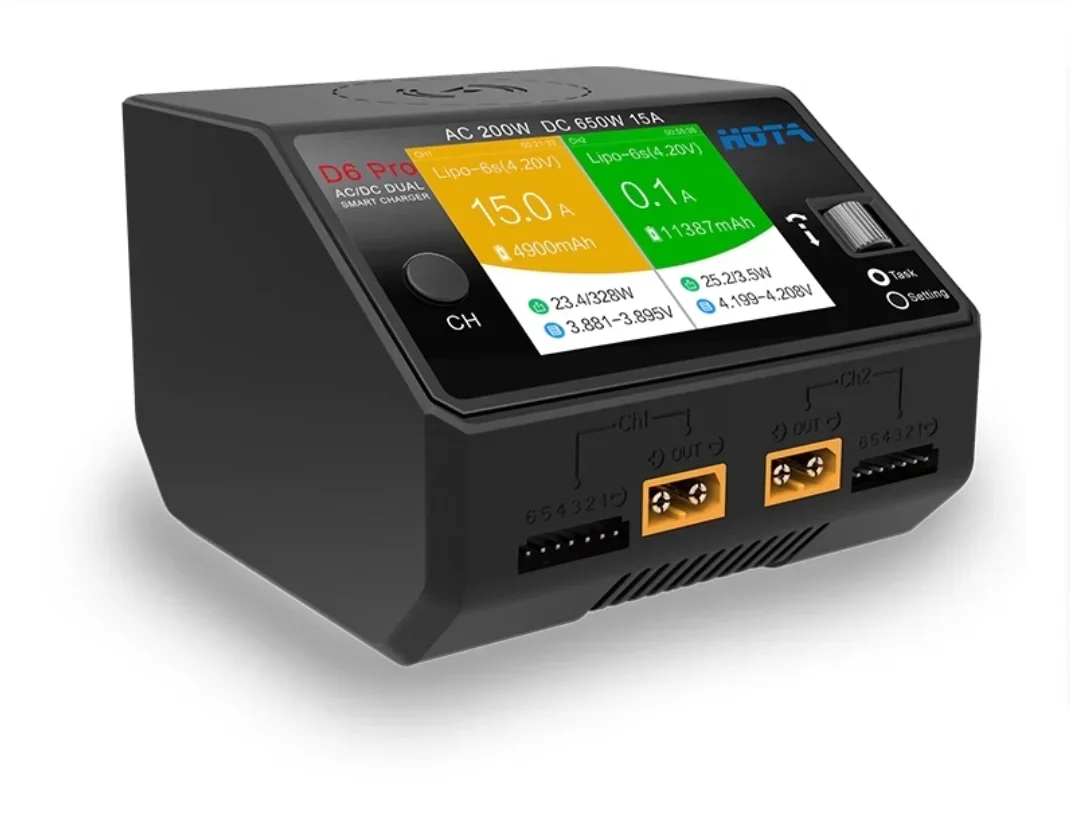 HOTA D6 Pro AC/DC Dual Channel - Hota D6 Pro Dual Lipo Charger review and price