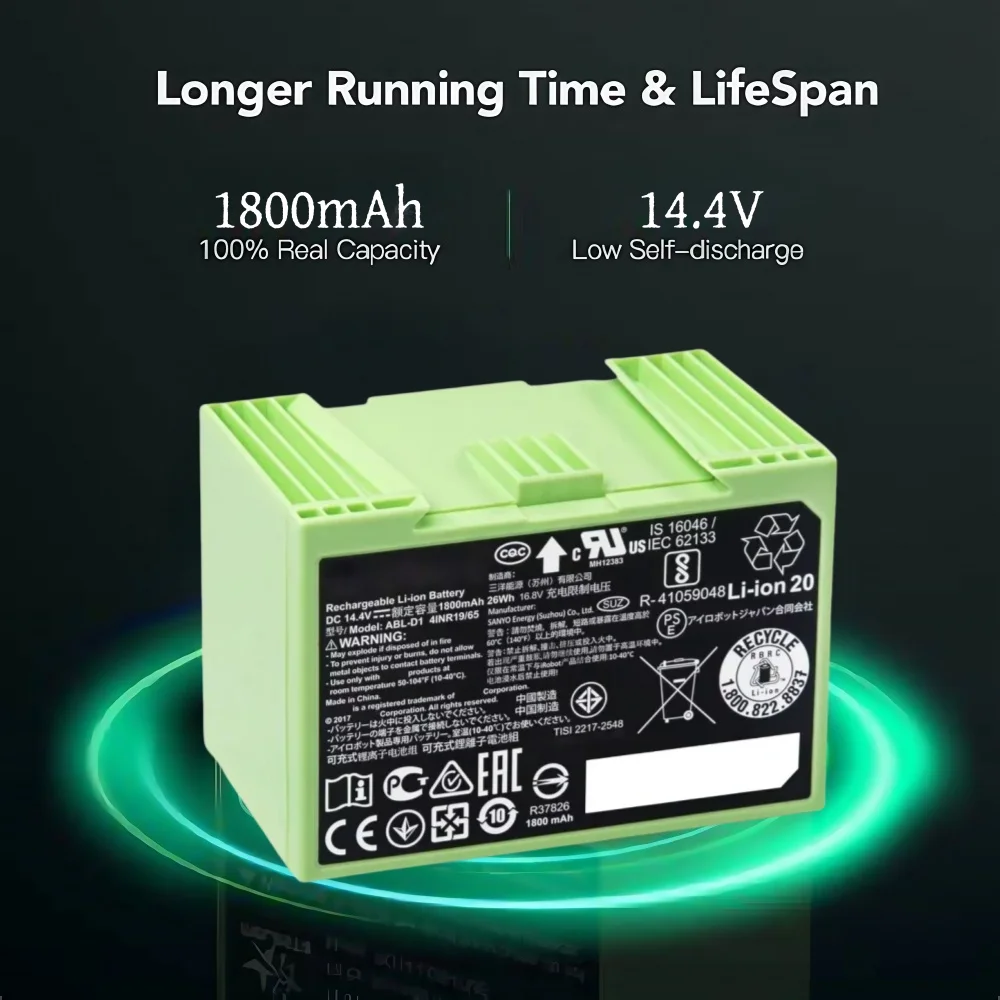 For iRobot Roomba i7 Rechargea - 4S Lipo Battery 14.8V 6000Mah review and price