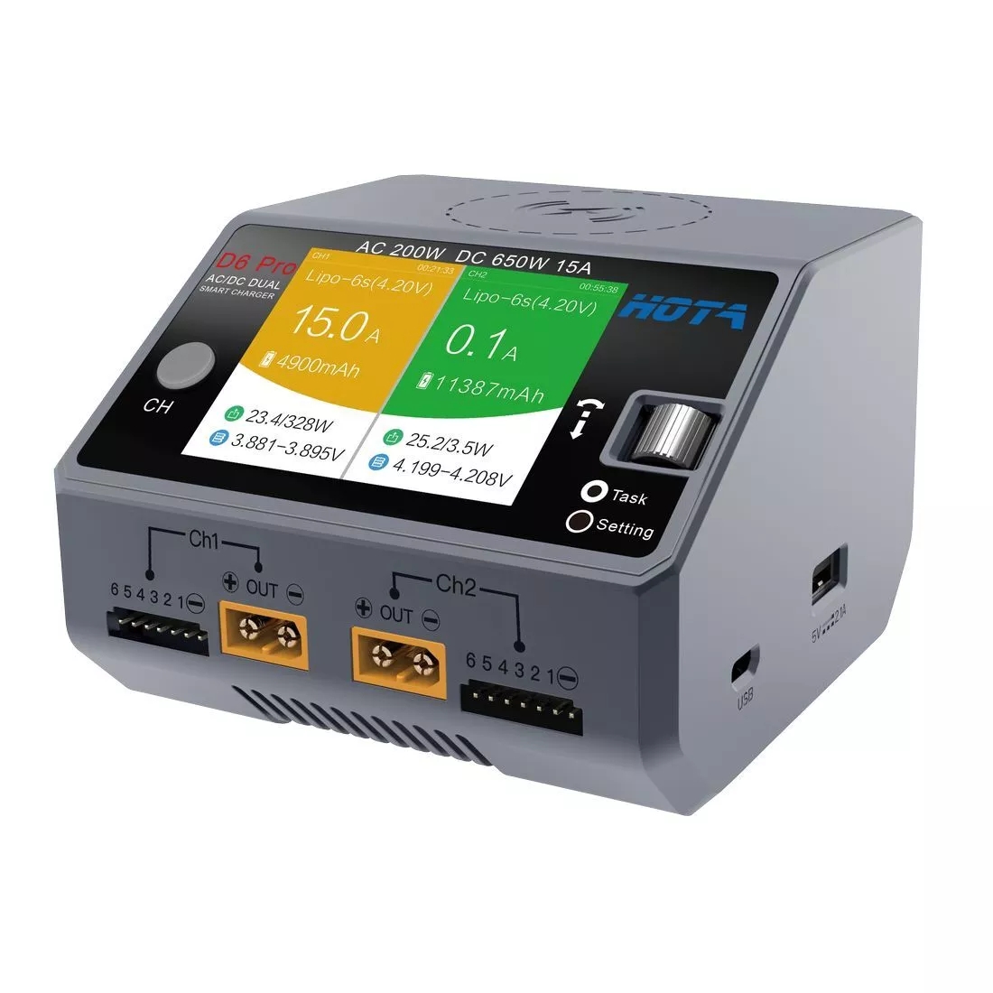 HOTA D6 Pro Lipo Battery Charg - Hota D6 Pro Dual Lipo Charger review and price